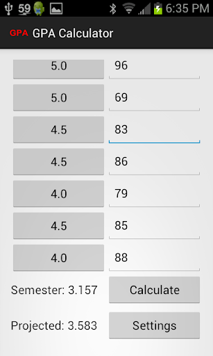 PISD GPA Calculator