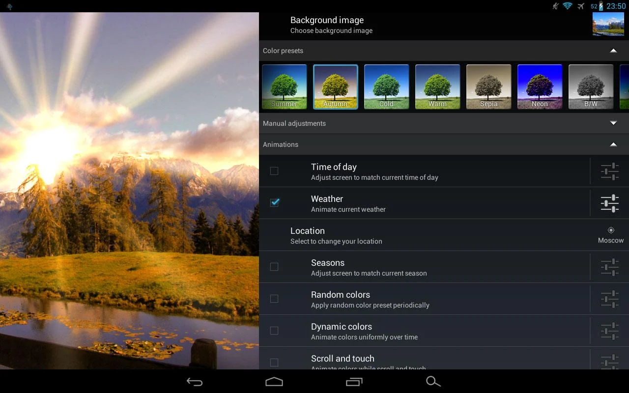 Weather Screen - screenshot
