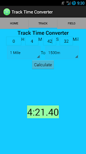Lastest Track and Field Time Converter APK for Android