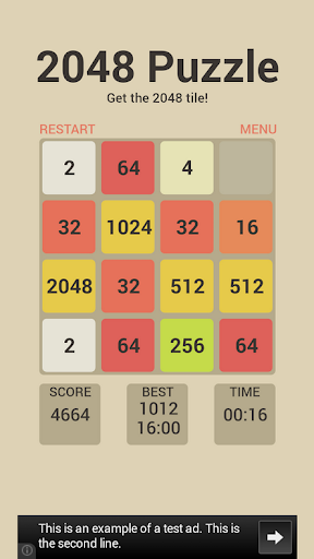 2048 Puzzle Game