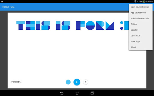 【免費個人化App】FORM Type (#FORMSF14)-APP點子