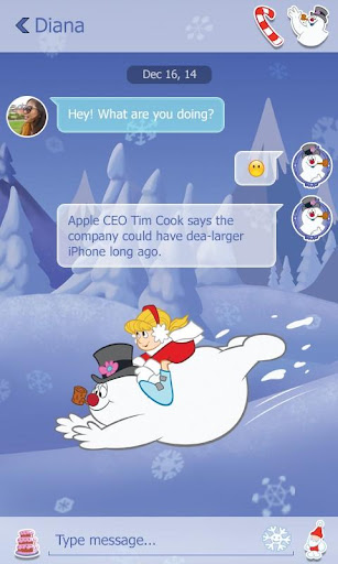 免費下載個人化APP|GO SMS SNOWMAN THEME app開箱文|APP開箱王