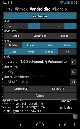 IRC for Android v2.1.28