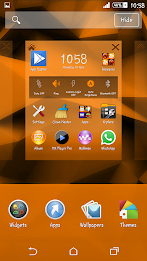 Polygons Orange Xperien Theme poster 6