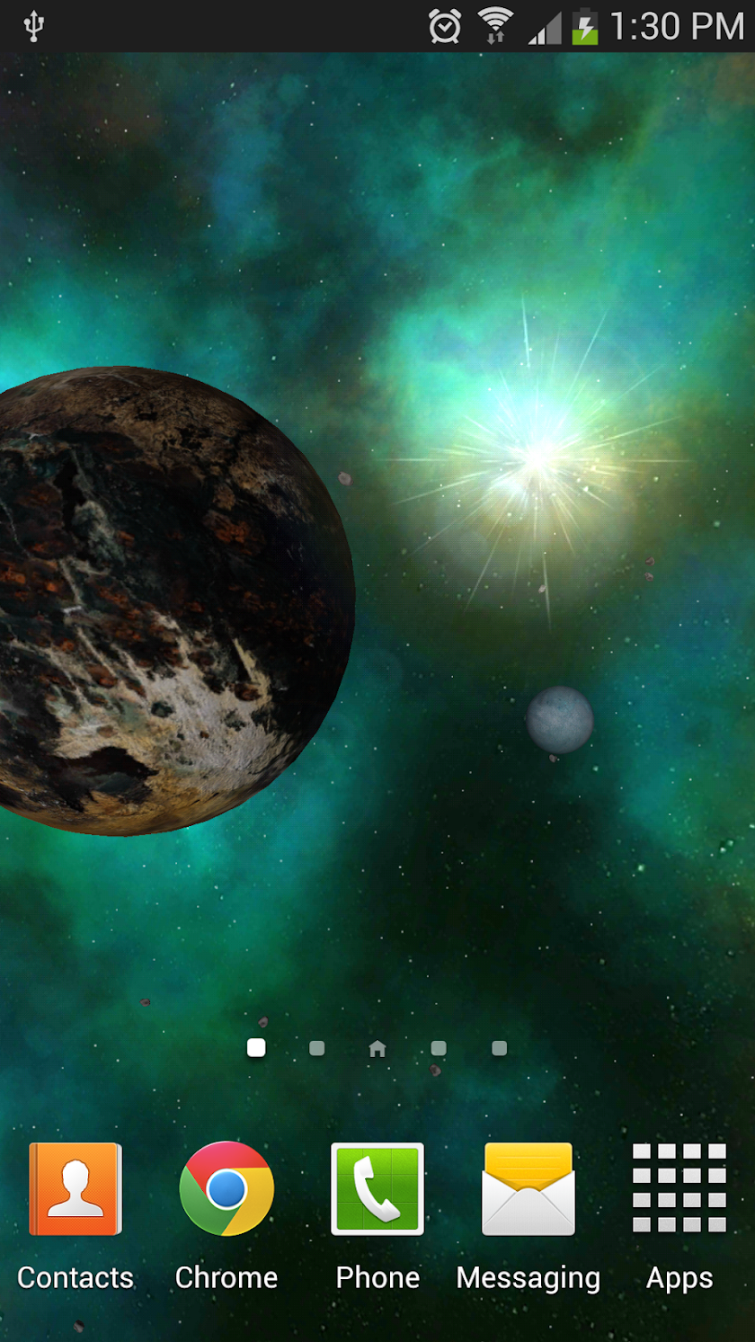 Orbit Space 3D Live Wallpaper Screen 2