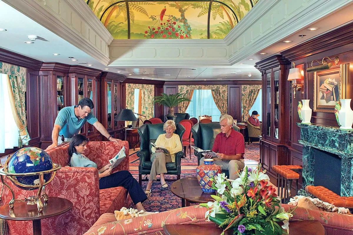 Oceania-Library-2-1 - You'll appreciate the calm, quiet atmosphere of Oceania Regatta's Library.