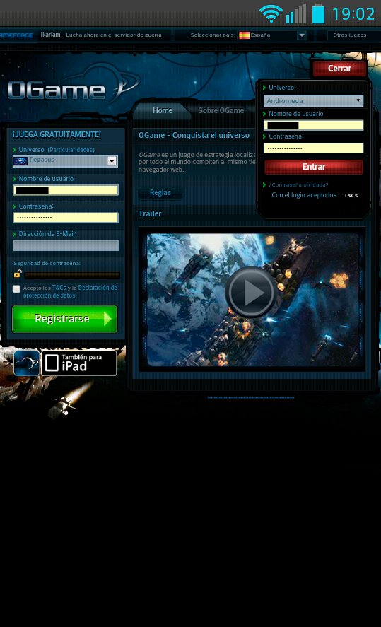 Ogame Edition Screen 2