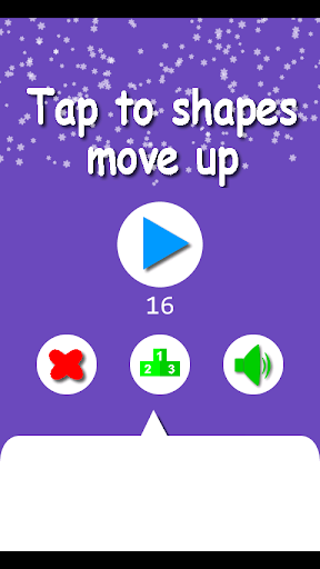 Tap to shapes move up