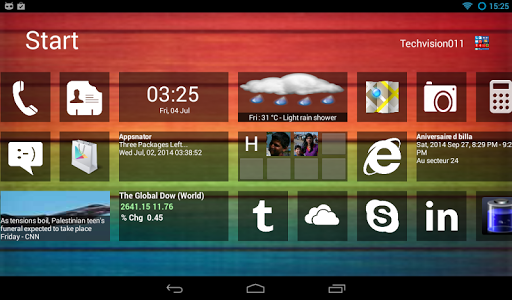 Screenshot Home 8+ like Windows8 Launcher v3.5