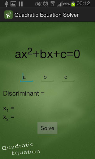 Quadratic Equation Solver