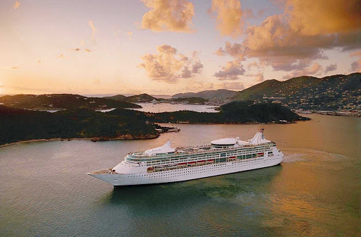 Rhapsody-of-the-Seas-aerial-2 - Rhapsody of the Seas offers a wide variety of itineraries throughout the Caribbean and Mediterranean.