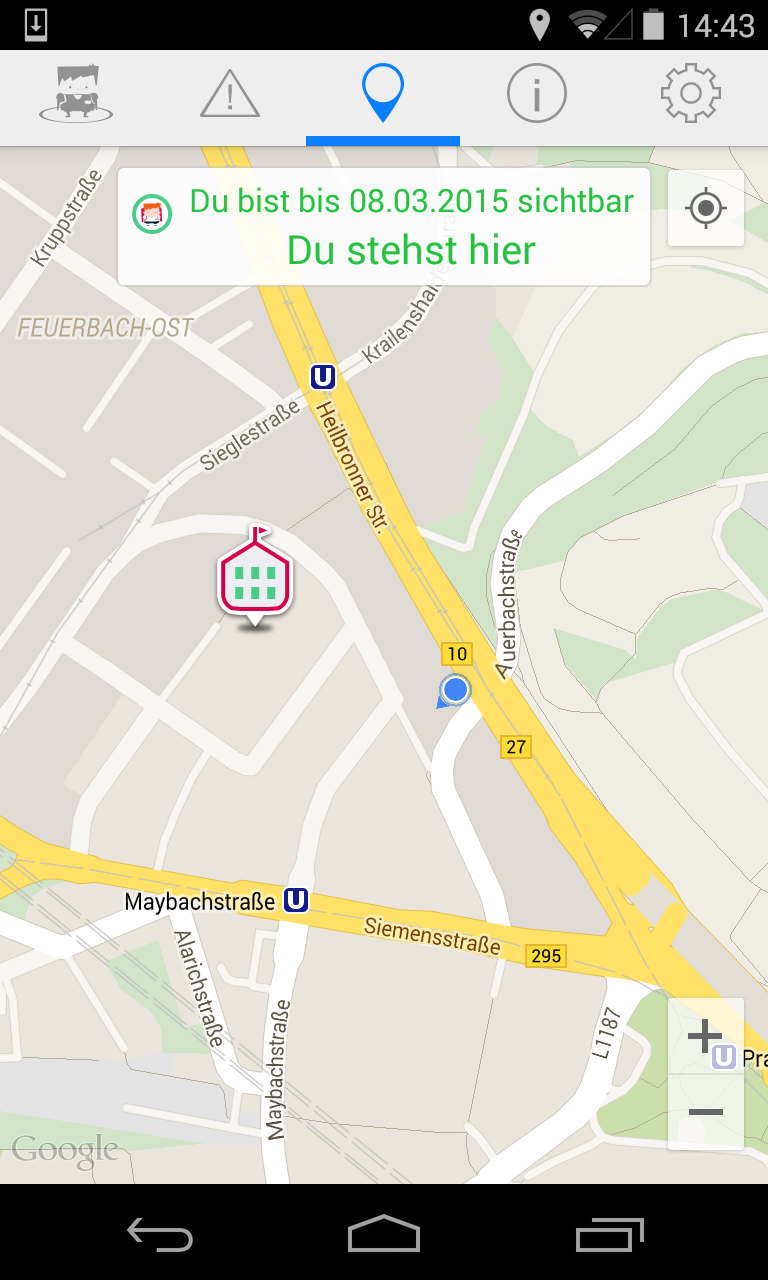 Android application Schutzranzen Kinder-App screenshort