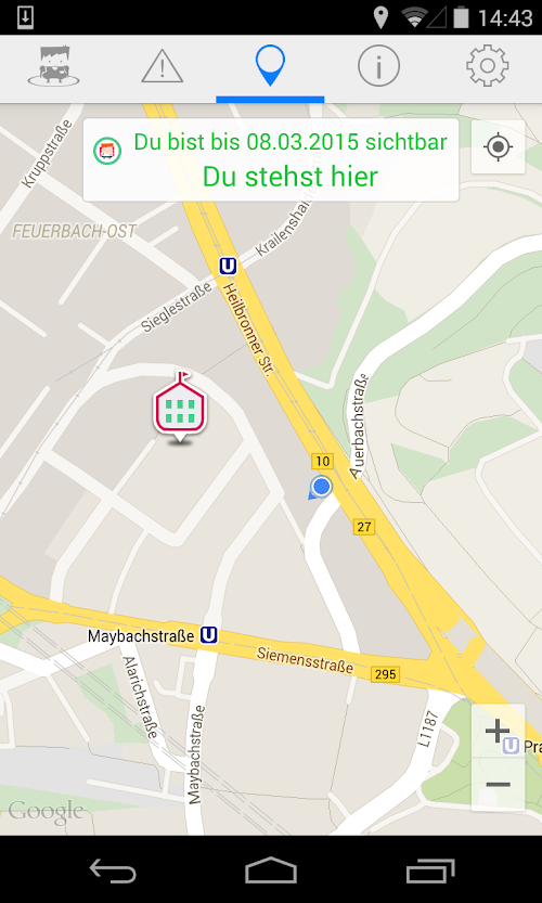 Android application Schutzranzen Kinder-App screenshort