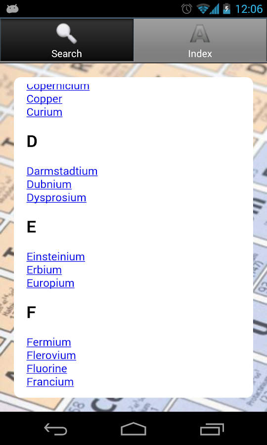 pronunciation periodic elements table Table Play'de  UygulamalarÄ±  Periodic Google Android