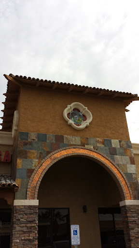 Copper Arch with Stained Glass