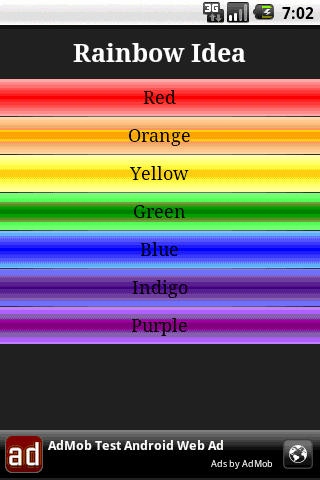 color rainbow list Apps Play  RAINBOW Android  Google on IDEA