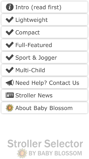 Stroller Selector