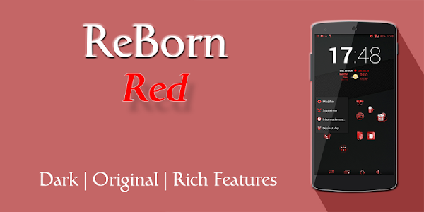 Screenshot ReBorn Red - AOSP/CM11 Theme v3.1
