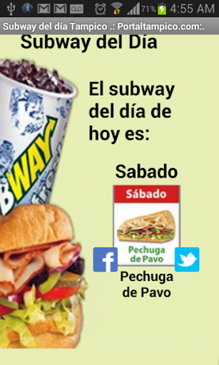 Subway del día Tampico