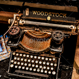Antique Typewriter by Jeanne Knoch -  