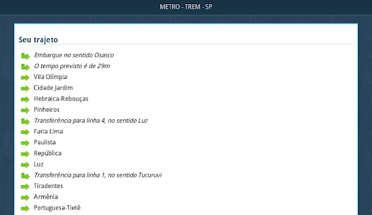 Metrô <-> CPTM SP Screenshots 3