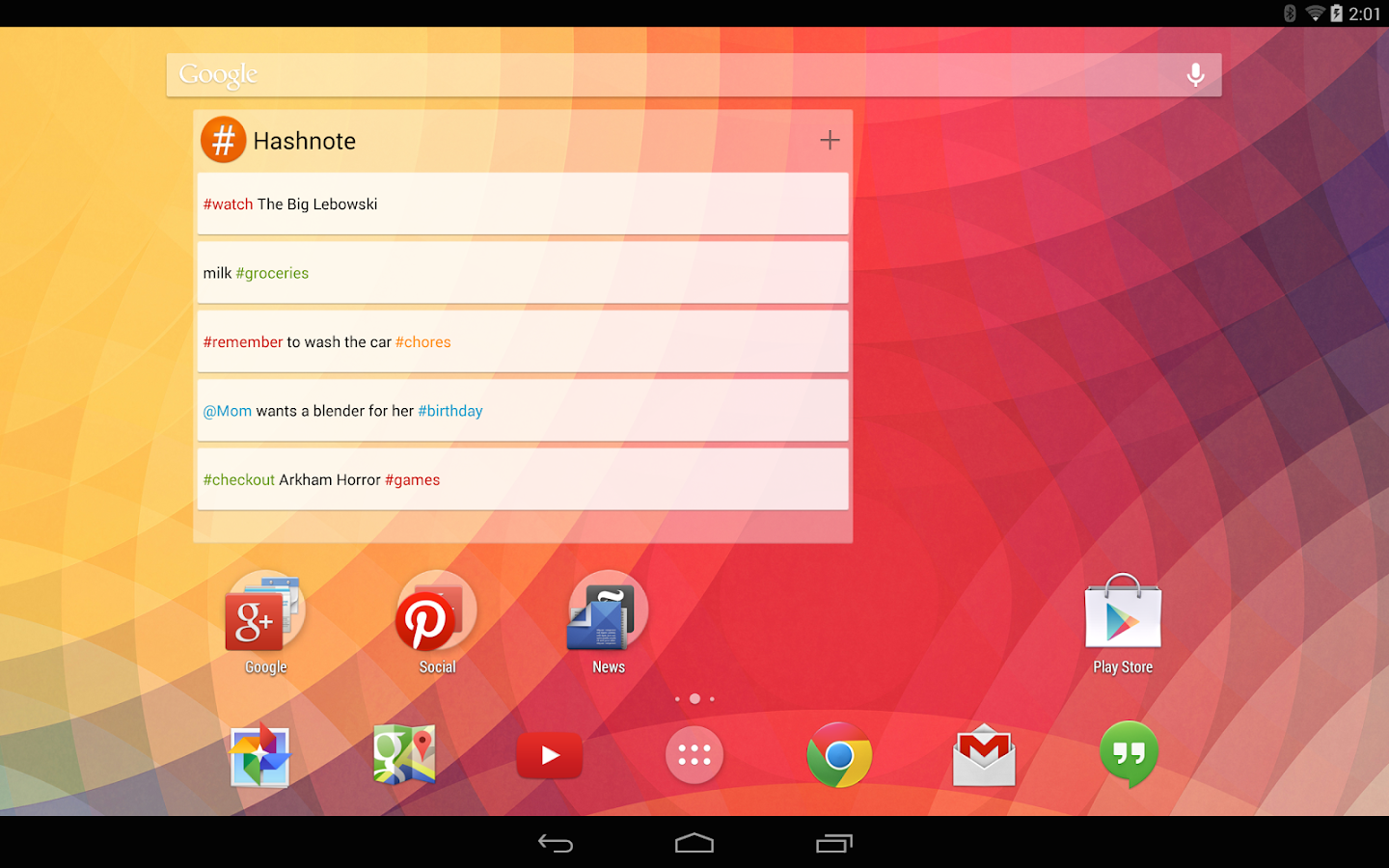    Hashnote- screenshot  