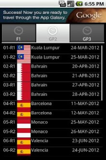 Unofficial F1 Schedule 2012