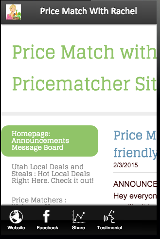 Price Match With Rachel