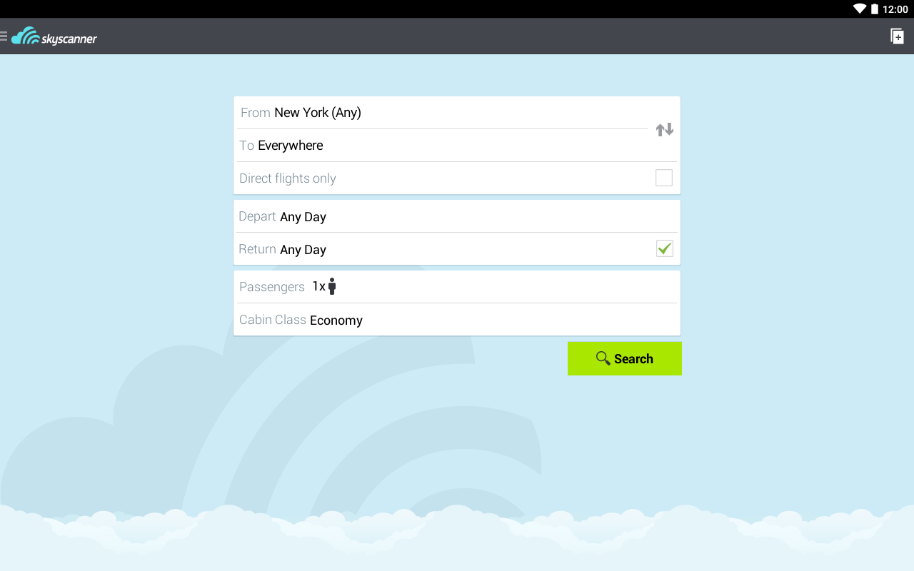Skyscanner All Flights! screenshot