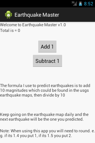 EarthquakeMaster