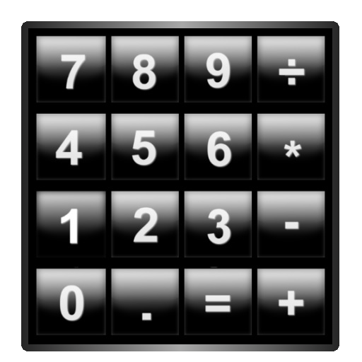 Black and White Calculator LOGO-APP點子