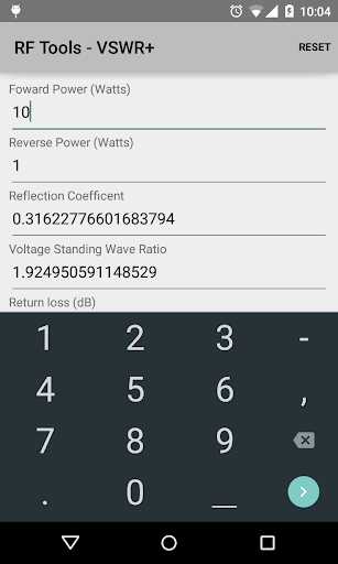 RF Tools - VSWR+