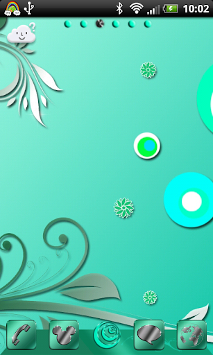 turquoise colored Go Launcher