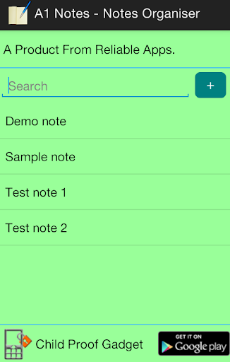 A1 Notes - Notes Organiser