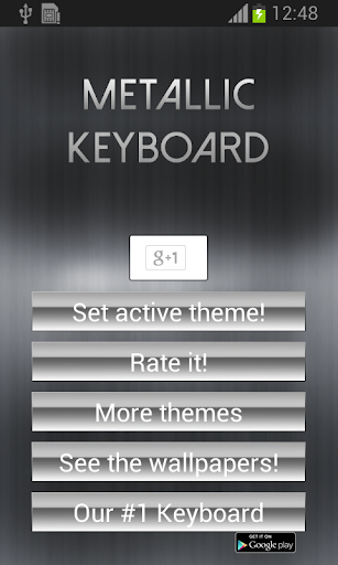 Metallic Keyboard