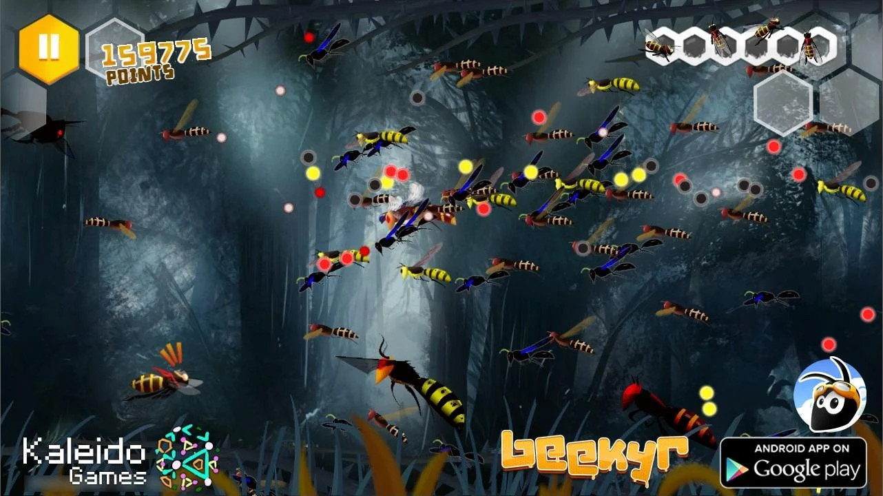  Android   Beekyr: Eco, uno shootem up insettoide per veri duri!