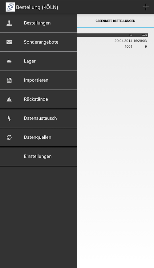 Android application pocketseller screenshort
