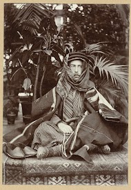 Zelfportret in "oriëntaals" kostuum