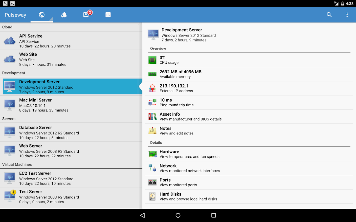    Pulseway- screenshot  
