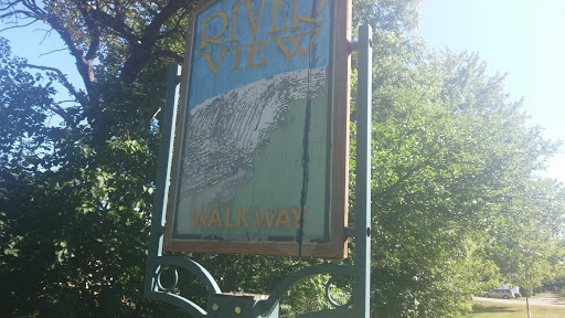River View walkway sign