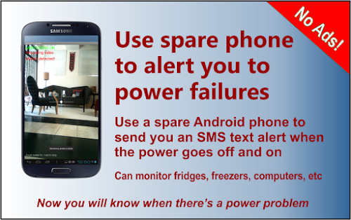 Android application PowerEye Pro AC outage alert screenshort