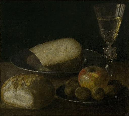 Nature Morte Fruits Fromage Et Pain Sebastien Stoskopff Google Arts Culture