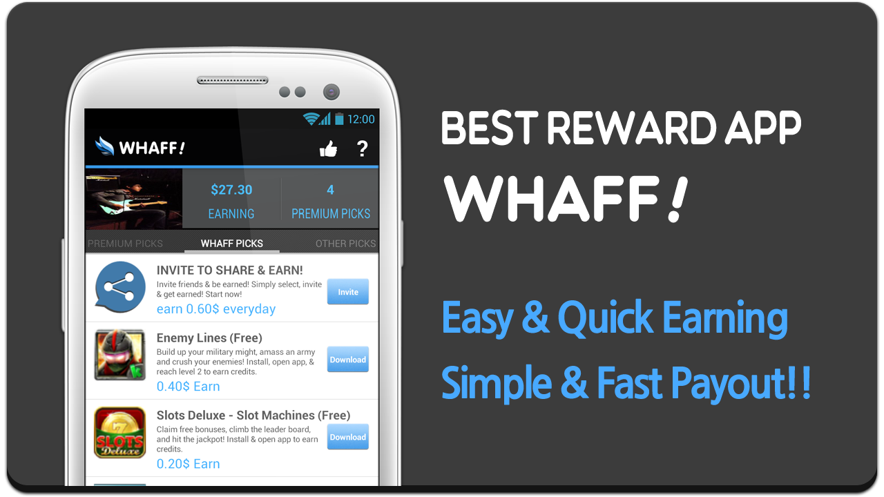 WHAFF Rewards - screenshot
