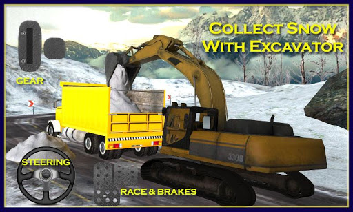 Snow Rescue op : Excavator 3D