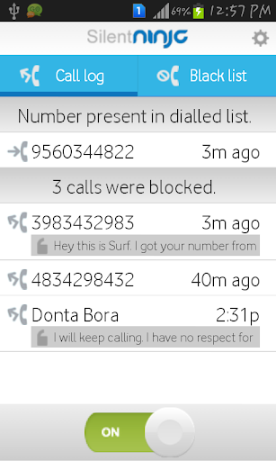 SilentNinja: DND call blocker