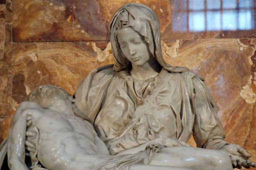 Pietà by Michelangelo in St. Peter's Basilica in Vatican City.