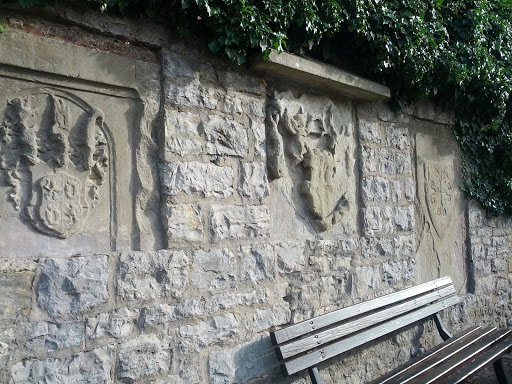 Mauer Mit Wappen Schloss Horneck