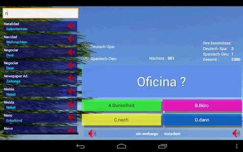 Free Spanish German Trainer 2400wrd APK for Android