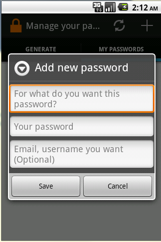 Easy Passwords Manager