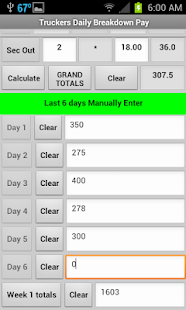 Truckers Daily Route Pay ver2 Screenshots 1